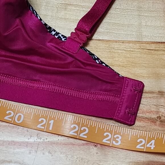 Victoria’s Secret Lace Demi Bra Womens 32DD Pink Black Plaid Underwire Very Sexy - Picture 8 of 10